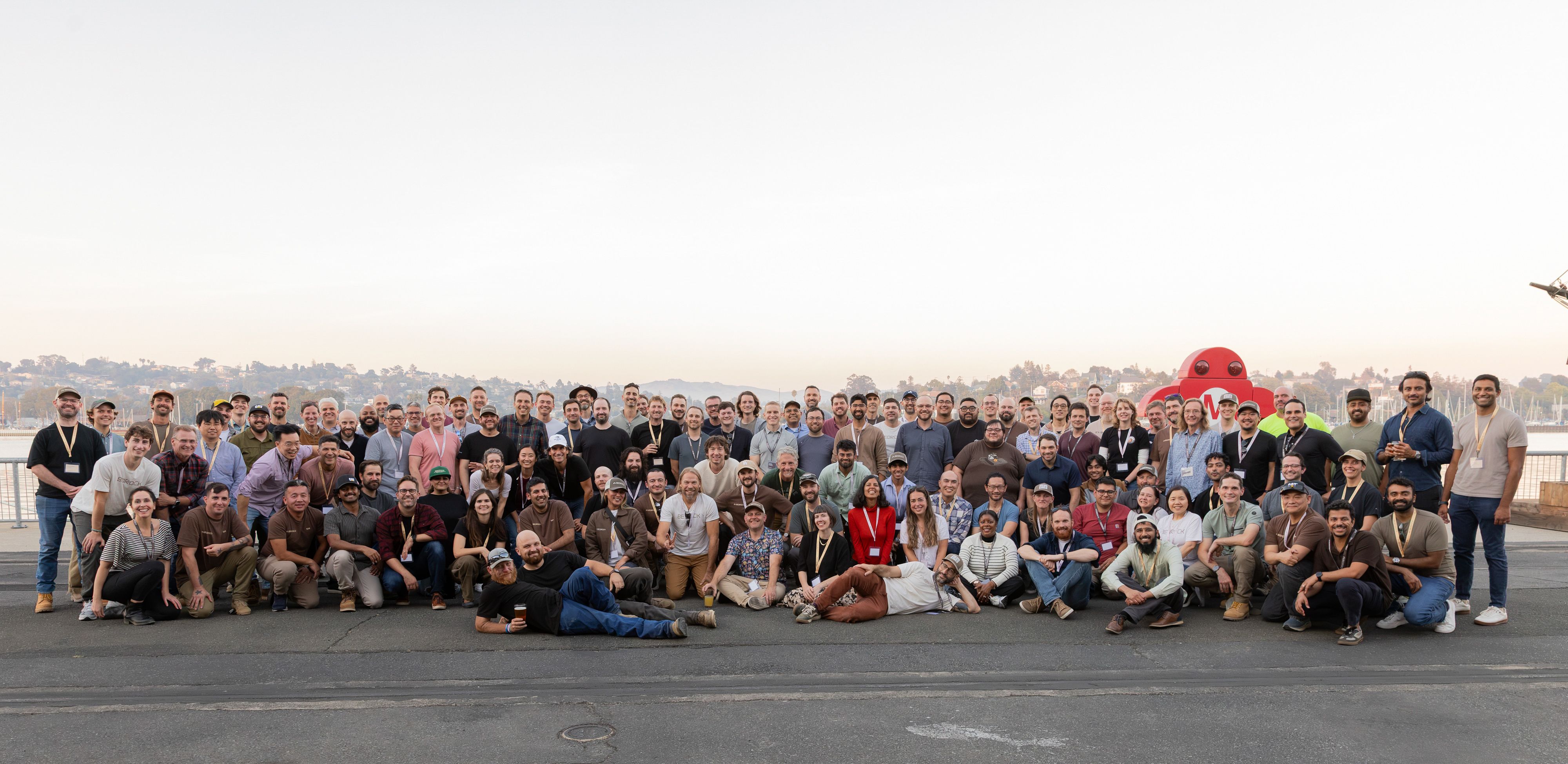 The Bedrock team on site